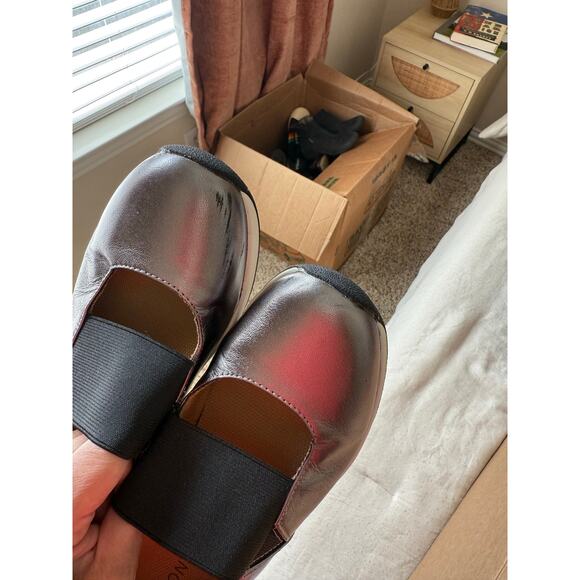 Vionic Women’s Metallic Leather Slip-On Comfort Shoes Size 10 Orthotic Sole - Picture 5 of 7